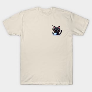 Gato y cafe T-Shirt